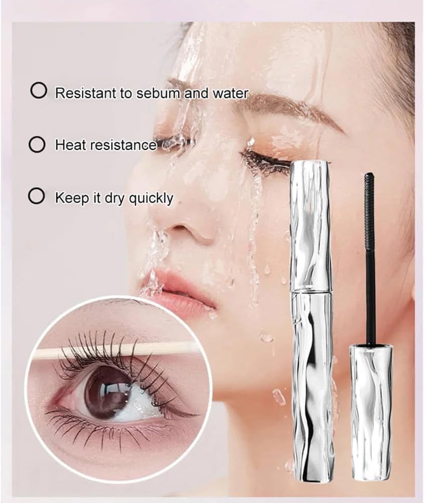 5D Curling Eyelash Iron Mascara - Waterproof, Long-Lasting Tubing Formula for Volume & Length | 1 Pc
