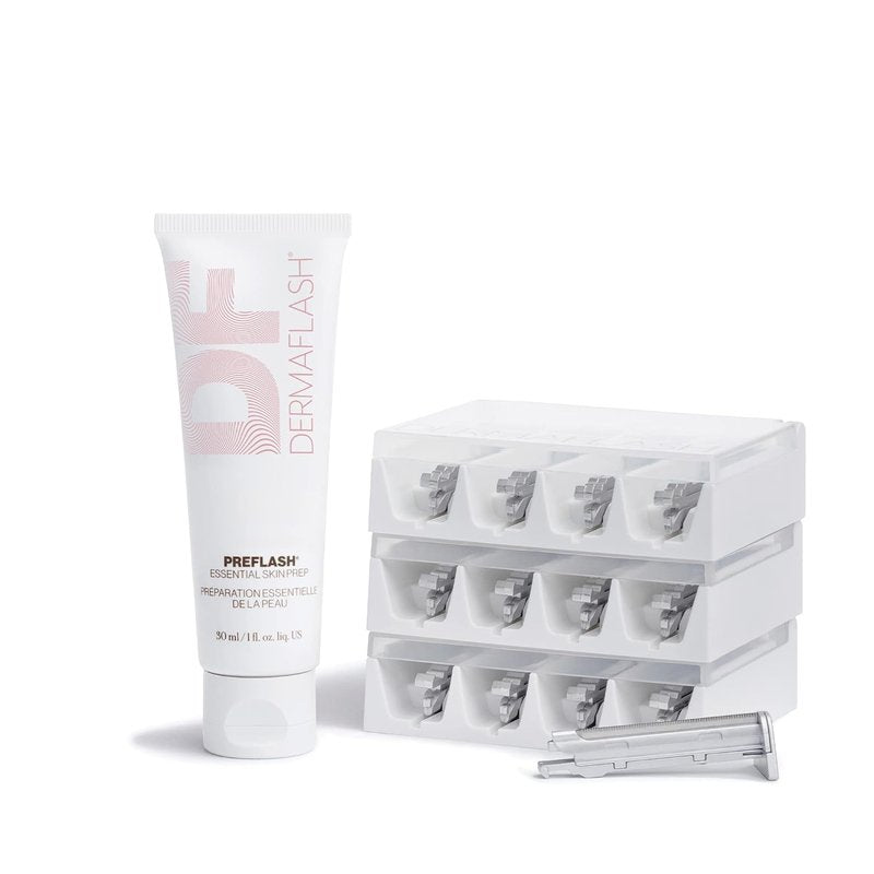 DERMAFLASH Dermaplaning Replenishment Kit for Women - Compatible with LUXE+ Tool
