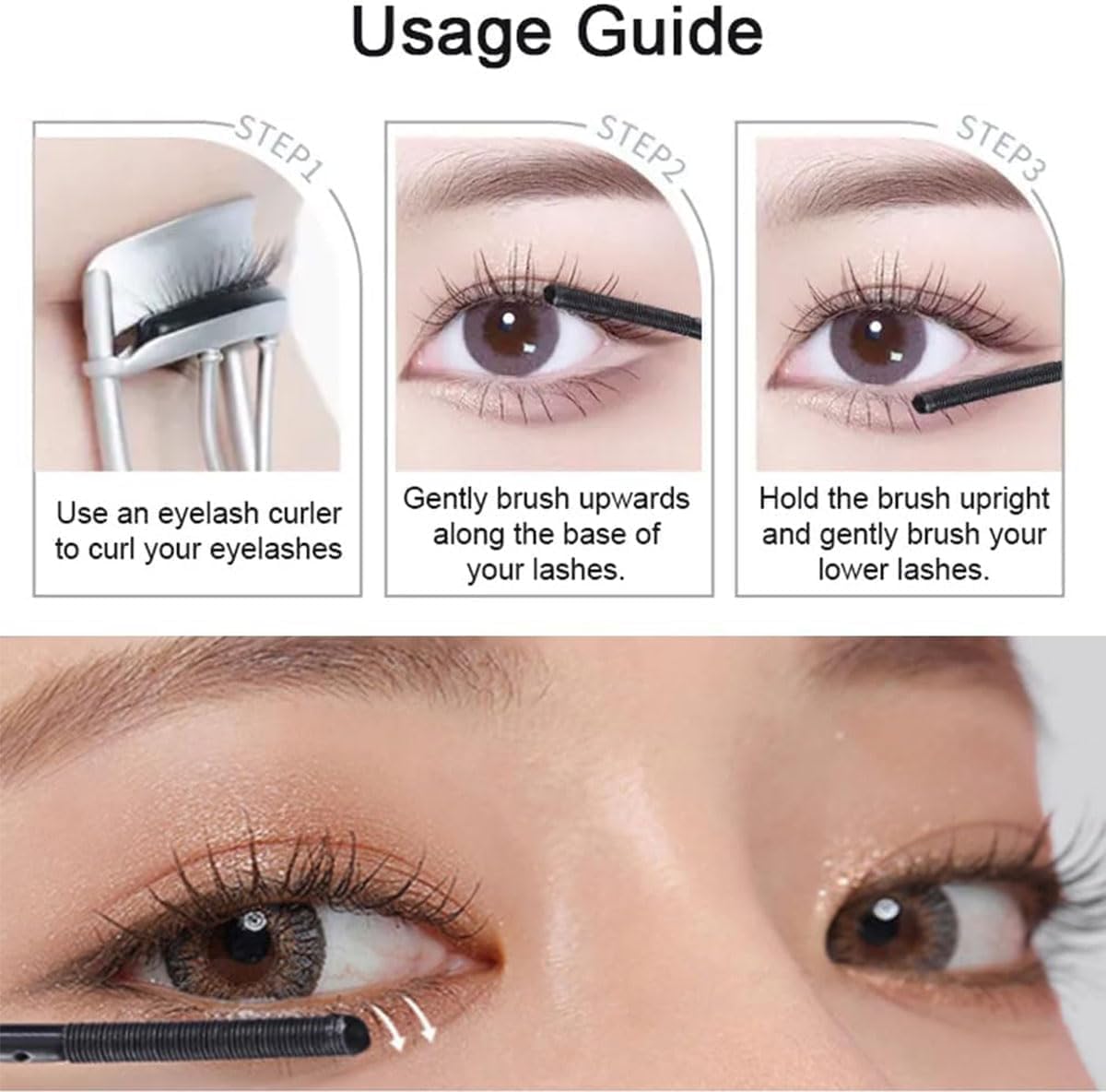 5D Curling Eyelash Iron Mascara - Waterproof, Long-Lasting Tubing Formula for Volume & Length | 1 Pc