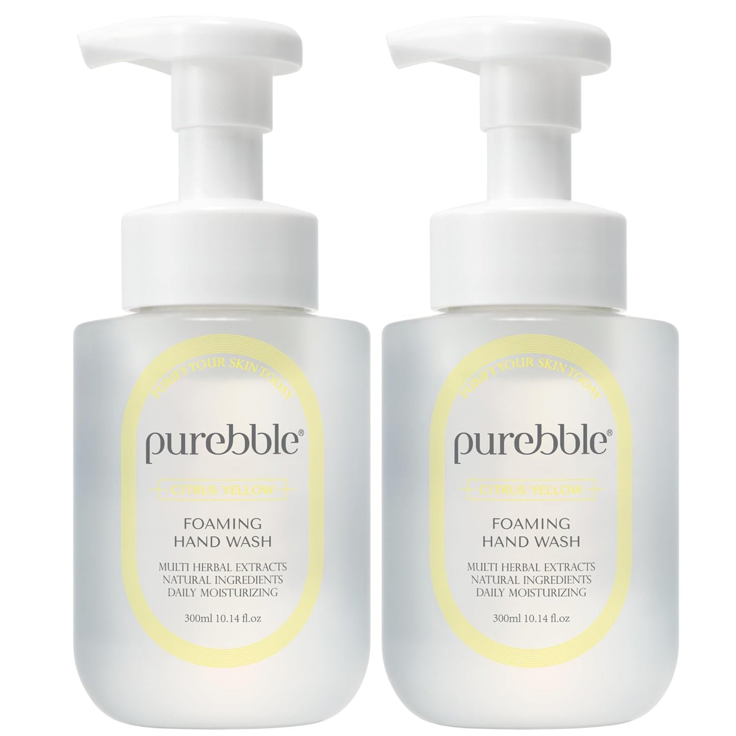 Hyaluronic Acid Foaming Hand Wash - Soft Pink Berry Scent | Hydrating Botanical Extracts | 2 Pack