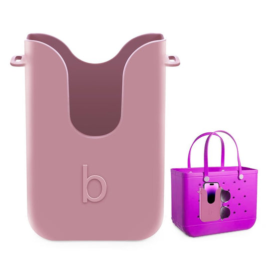 Silicone Phone Holder for Bogg Bags, Compatible Phone Case Attachment, Beach Tote Bag Accessory – Ideal Holder for Bogg & Similar Beach Bags (Blushing)