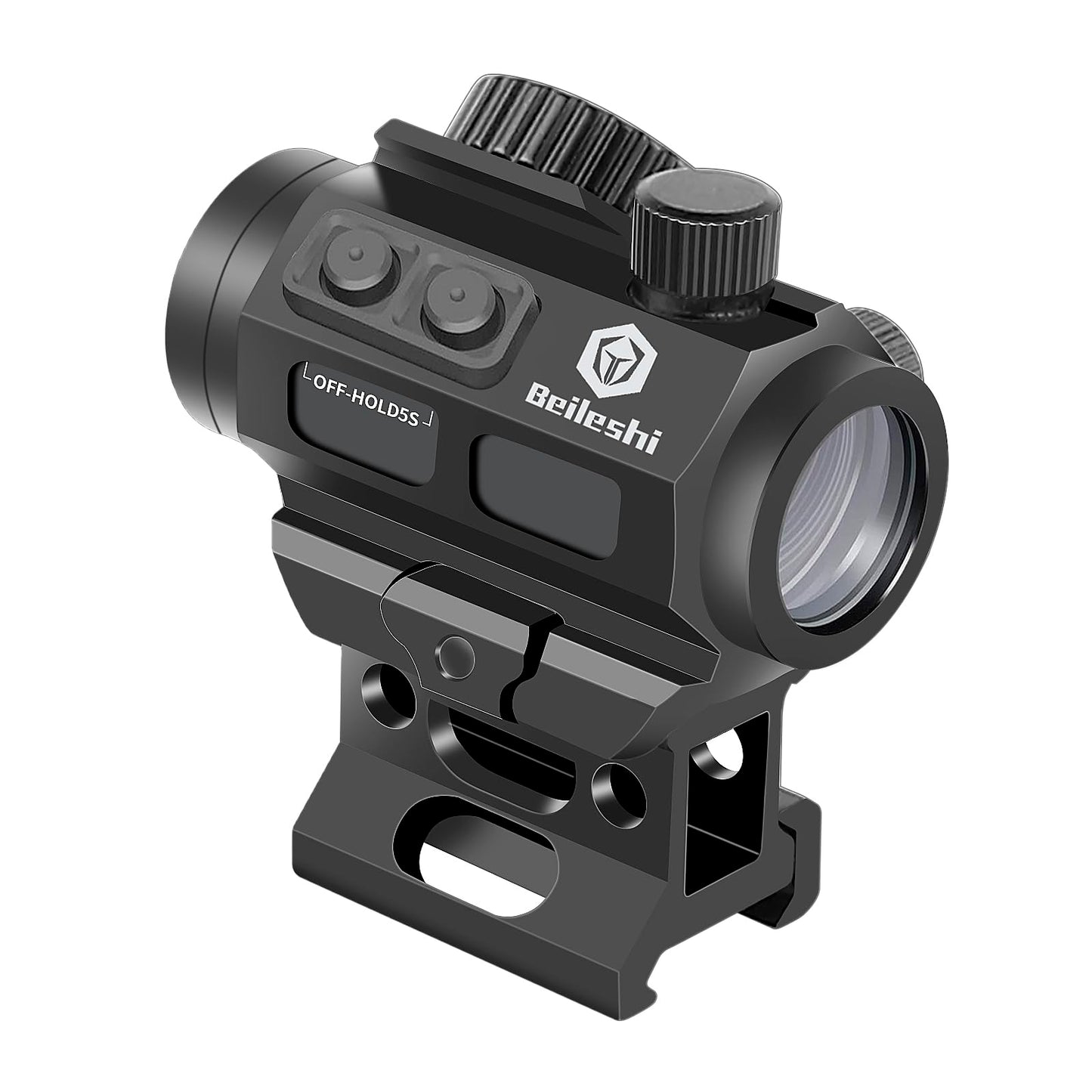 Beileshi Red Dot Sight, 4 MOA Compact Red Dot Gun Sight Waterproof & Shockproof & Fog-Proof Rifle Scope with 1 inch Riser Mount, Upgrade M1KS