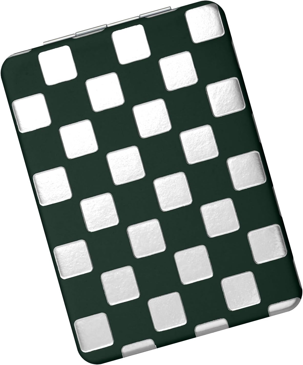 Neon Checkered Compact Mirror - Unique Travel Pocket Mirror for Women