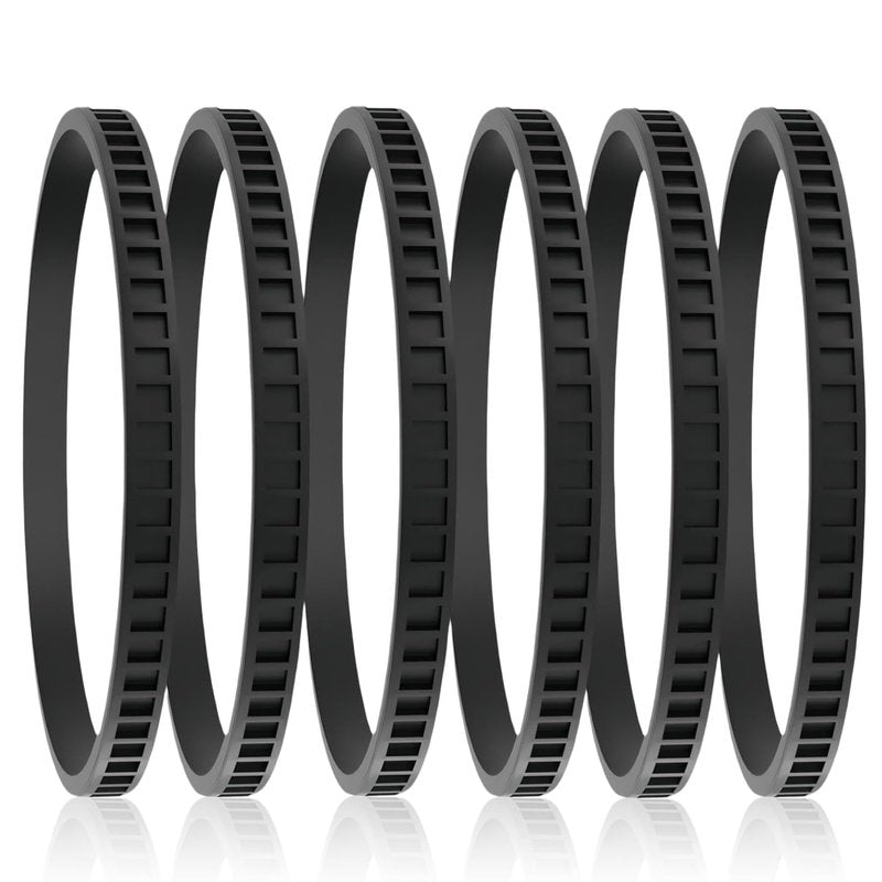 6 Pack 45-69-0010 Replacement Blade Pulley Tires Deep Cut Band Saw - for Milwaukeie 6230 6232-6 6238-20 2729-20, P-ortaband AO2807 6225 6238N - Rubber Drive Belt for Band Saw Wheels
