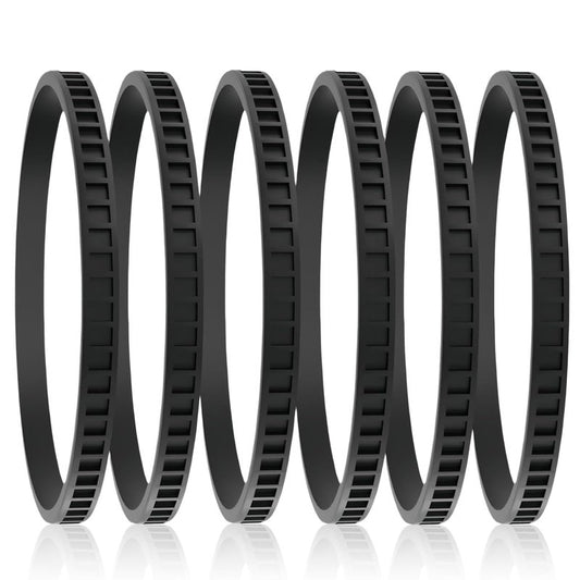 6 Pack 45-69-0010 Replacement Blade Pulley Tires Deep Cut Band Saw - for Milwaukeie 6230 6232-6 6238-20 2729-20, P-ortaband AO2807 6225 6238N - Rubber Drive Belt for Band Saw Wheels