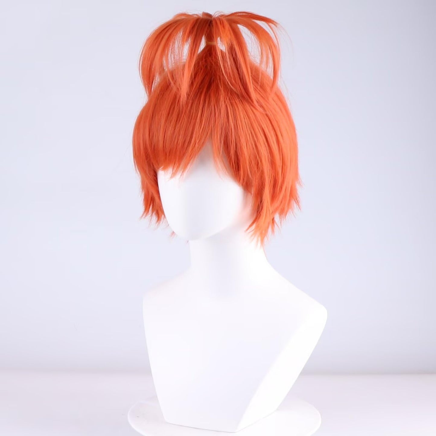 NiceLisa Orange Fashion Wig Short Fluffy Unique Style Prestyled Women Anime Halloween Party Wigs