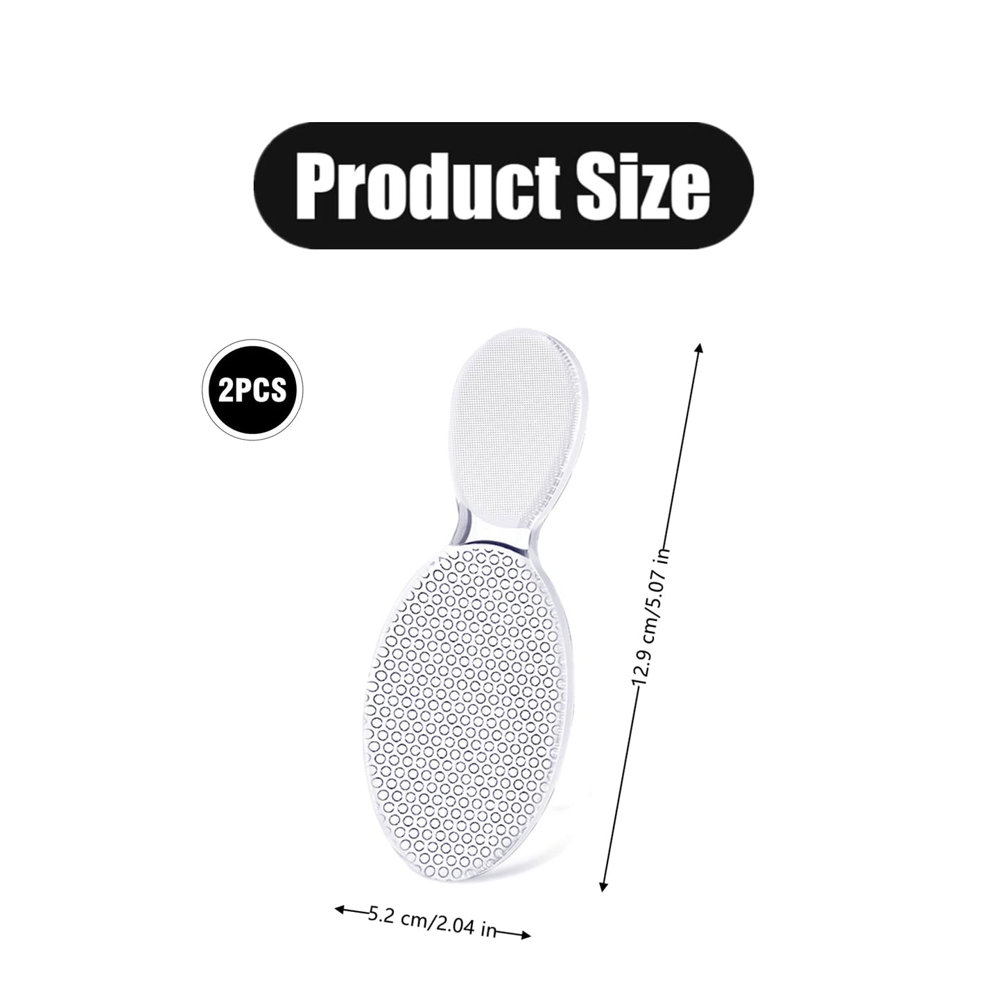 2 Pcs Crystal Hair Remover Professional Crystal Hair Eraser with Ergonomic Handle for Men Women, Back, Arms, Chest, Legs