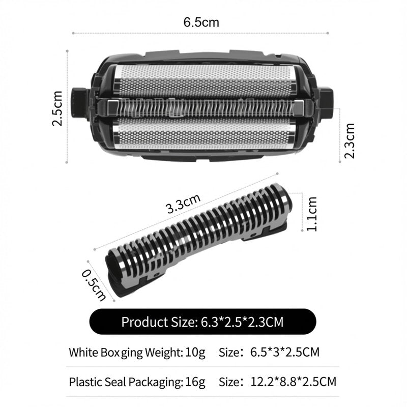 WES9013PC Shaver Replacement Blades Fit for ARC 5 Shaver Replacement Outer Foil and Inner Blade Set,Compatible with ARC3 3-Blade Shavers ES-LL41-K,ES-LL21-K,ES8103S,ES8109/01,GA21,LT71,SL41.