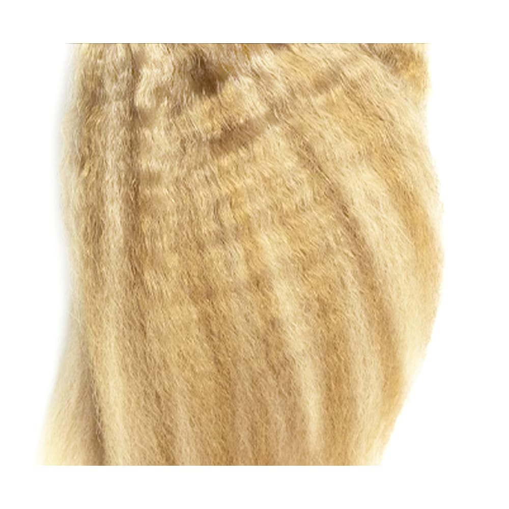 22 24 26 Inch P27/613 Highlight Blonde Bundles Human Hair Yaki Straight Bundles Honey Blonde Kinky Straight Bundle Unprocessed Brazilian Virgin Weave Hair 3 Bundle 50 Gram Per Bundle