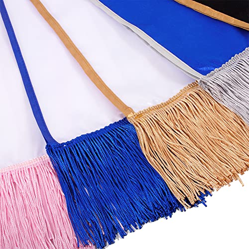 Satin Sash with Tassels for Adults - 3.9" Wide x 74.8" Long