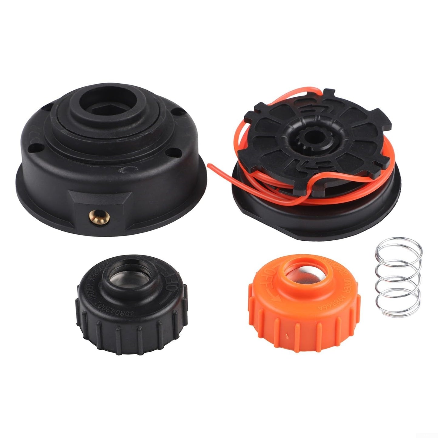 Trimmer Head Replacement For Murray M 560SE For Remington RM2520 RM2560 RM2570 RM2750 String Trimmers, Includes Bump Knob Inner Reel Spring And Out Spool Assembly For 2-Stroke Brush Cutter