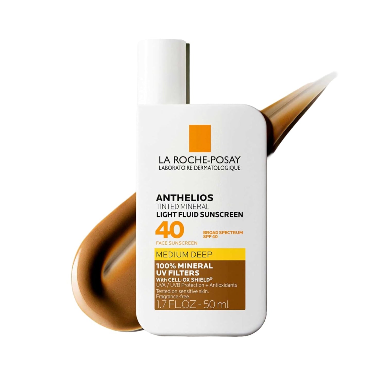 La Roche-Posay Anthelios Sunscreen SPF 40 - Ultra-Light Fluid, Oil-Free, Fast-Absorbing Face Protection