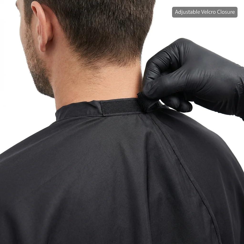 Karlling Large Haircutting Cape - Professional Magic Tape Barber Gown for Men Women, Adjustable Hair Cutting Salon Cape, 59"x45"