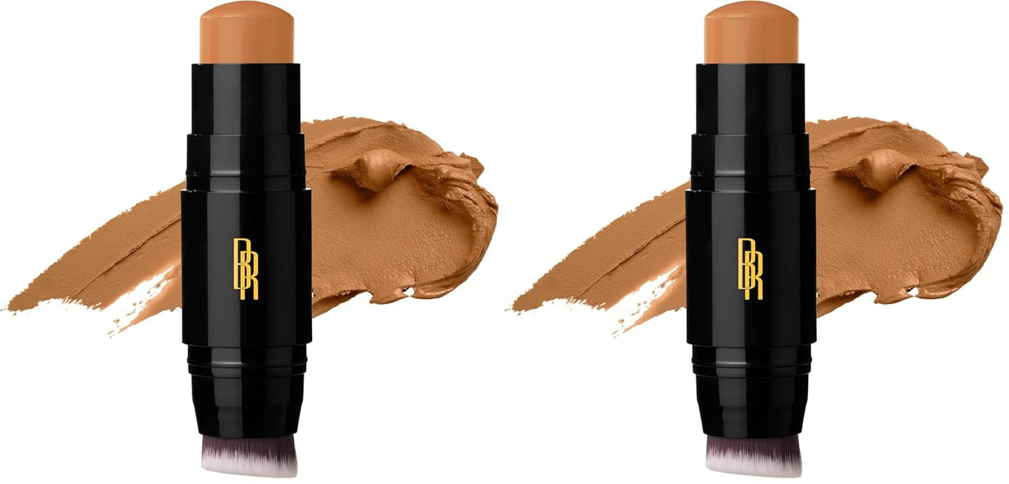 Color Perfect Foundation Stick with Soft Brush Applicator - Buildable, Blendable Pigment-Rich Formula | Bronze Glow