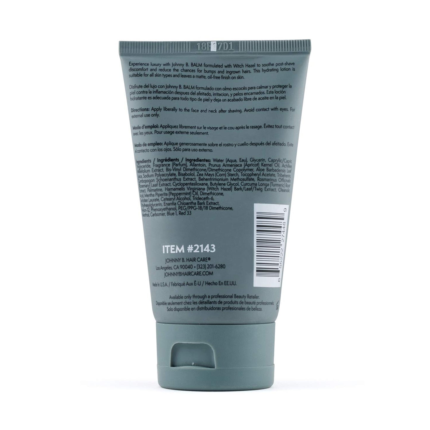 JOHNNY B. Mens After Shave Balm