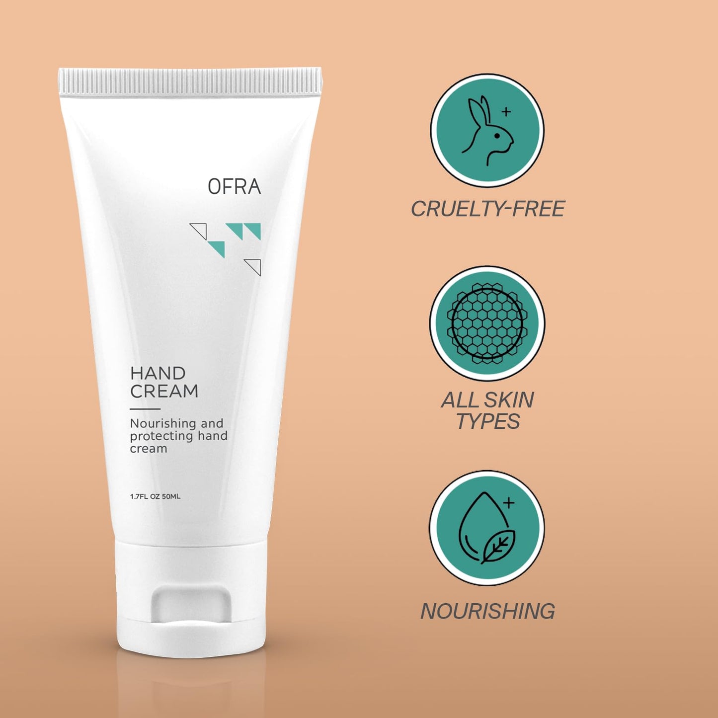 Hand Cream | Nourishing and Hydrating Hand Care for Soft, Smooth Skin | Fast-Absorbing Moisturizing Formula for Dry Hands | Hand Lotion with Vitamin C | 1.7oz/50mL
