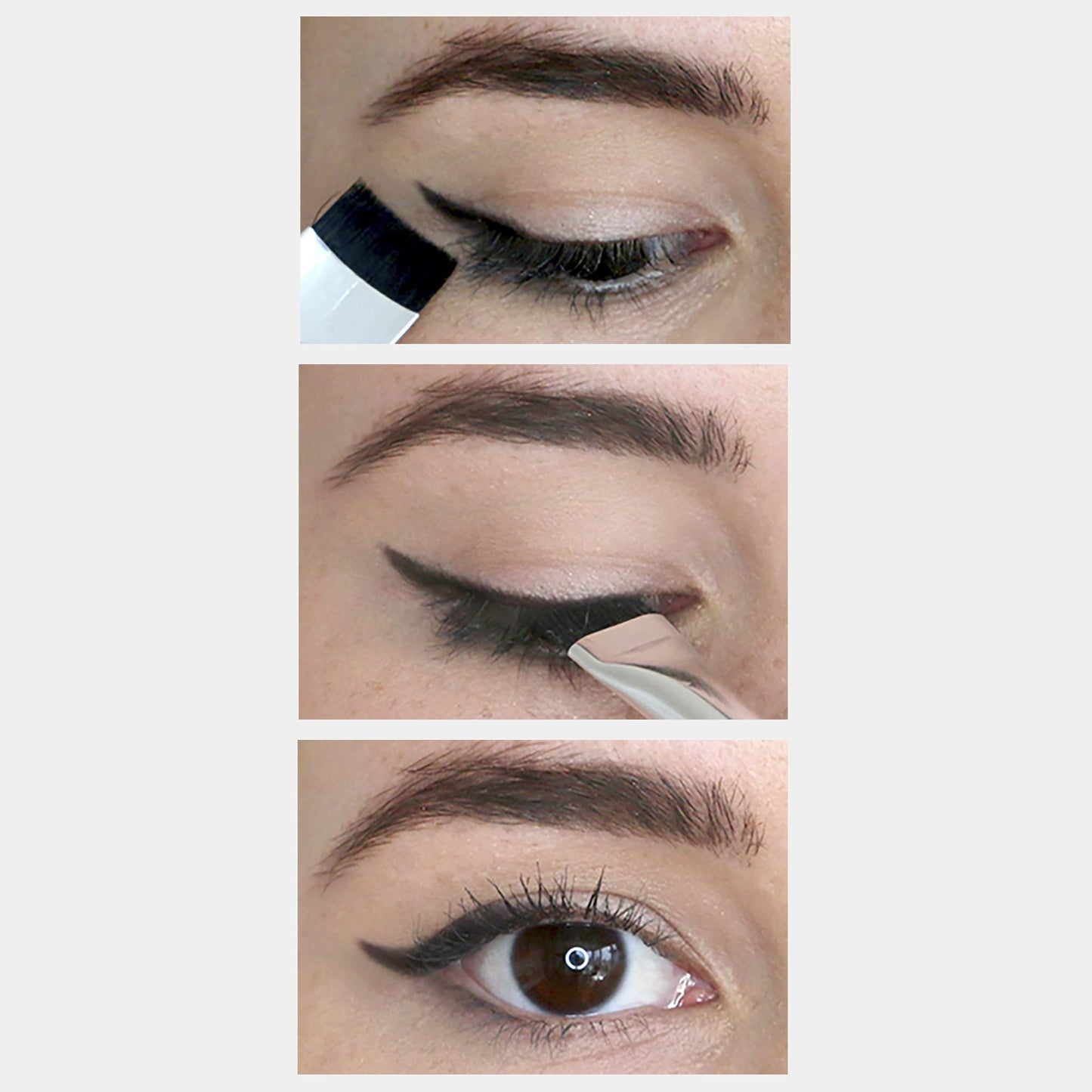 The Arc Brush | Winged eyeliner & cut crease brush, curved and precise, dual-ended, soft vegan bristles, Woosh Beauty