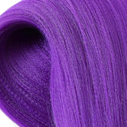 Blissource 26in Purple Pre-Stretched Braiding Hair Extensions • 4 Packs