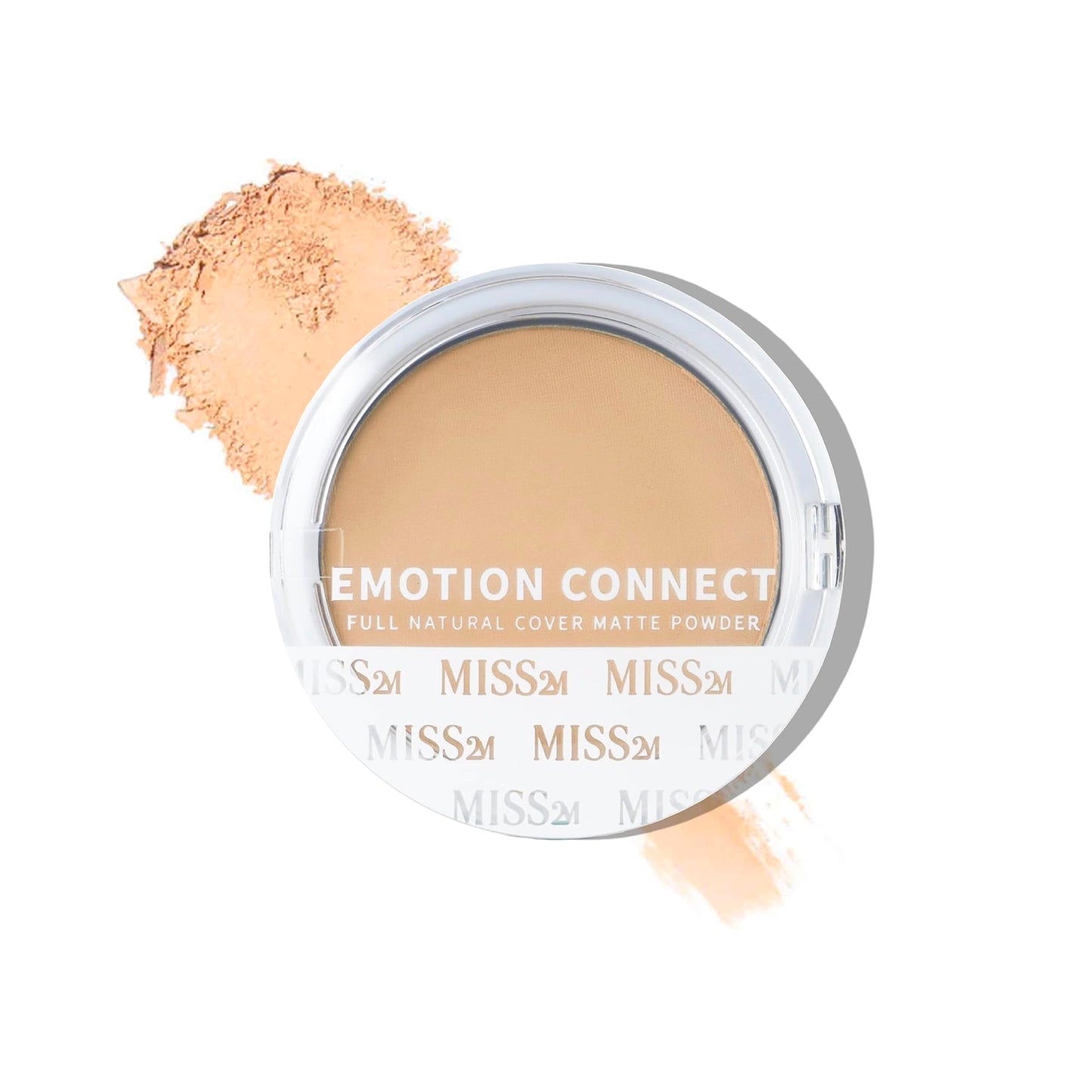 MISS2M Sheer Pressed Setting Powder and Poreless Blurring Powder for Shine Control | Emotion Connect Cosmetics: 01 Sunny Cheer, 0.35 Oz
