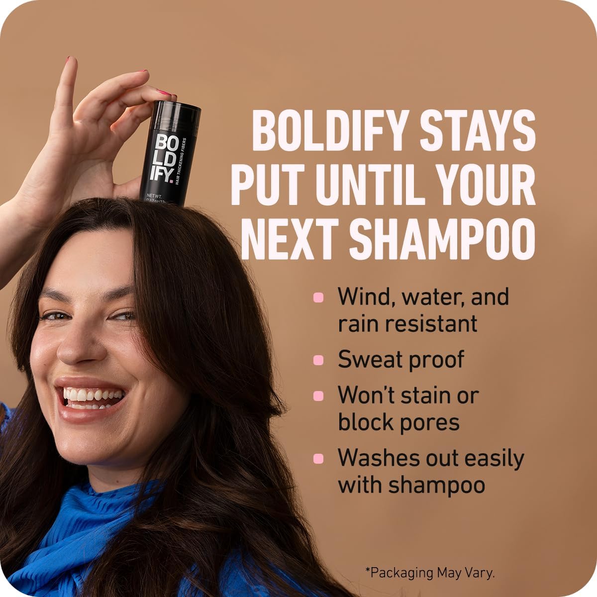 BOLDIFY Hair Fibers - Thinning Hair Solution for Fuller, Thicker Look | 28g Dark Gray - 14 Shades Available