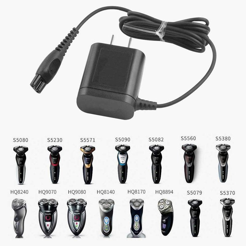 Replacement Charger for Philips Norelco HQ8505 7000 5000 3000 Series mg7750 Electric Shaver Razor Multigroom Beard Trimmer Power Supply Charger Cord