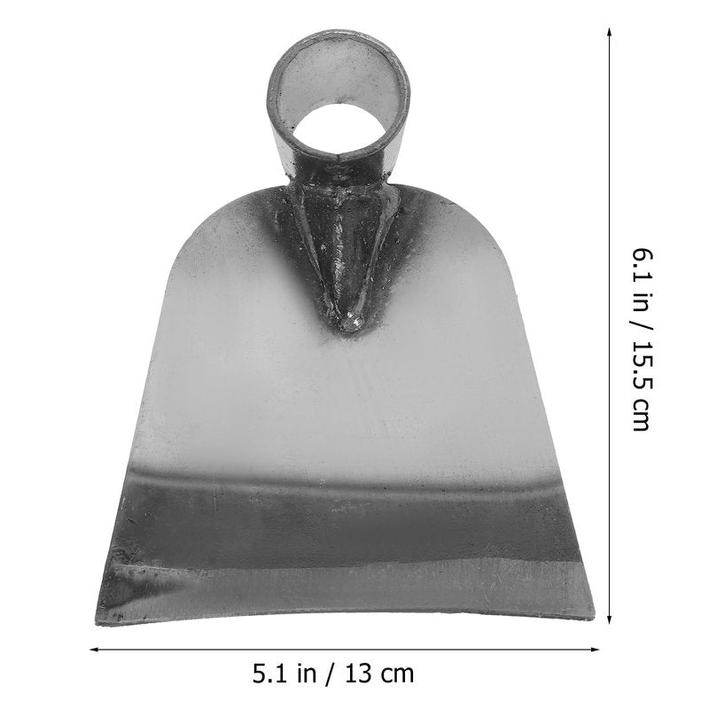 POPETPOP Stainless Steel Garden Hoe Head for Digging and Weeding Durable Handheld Garden Hoe Tool for Soil Loosening and Vegetable Planting Compact 6.1In Digger