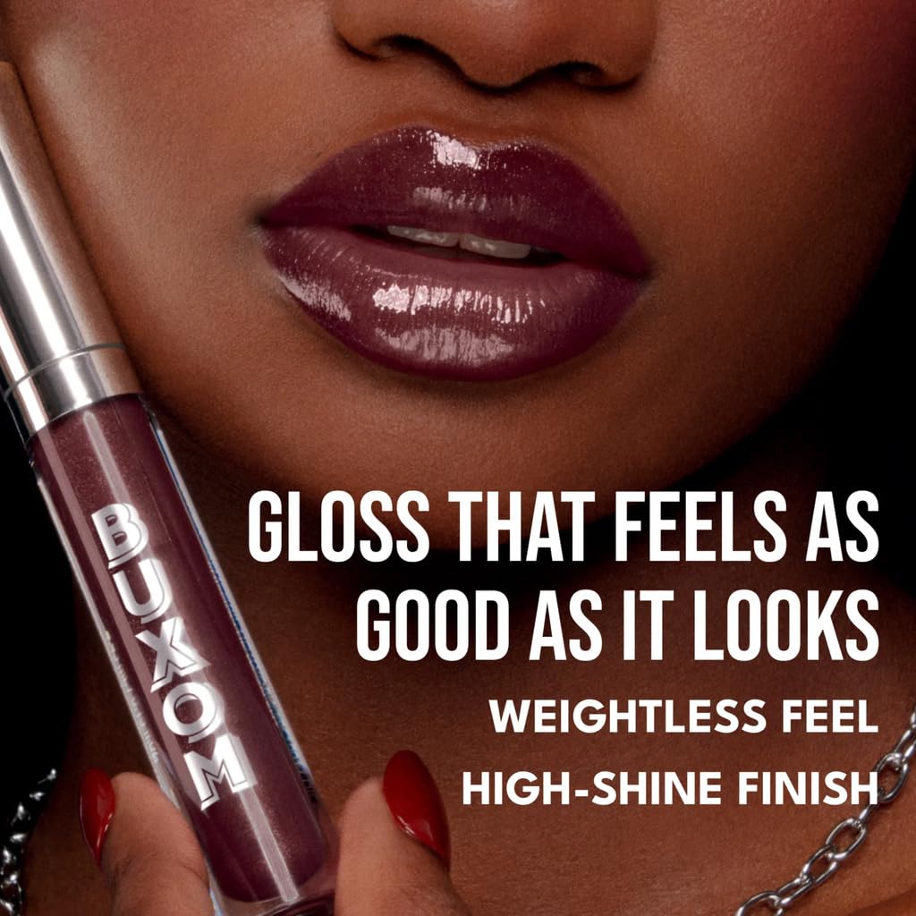 Buxom Full-On Plumping Lip Polish - Tinted Lip Plumper Gloss with Peptides & Vitamin E | Nourishing High Shine Finish
