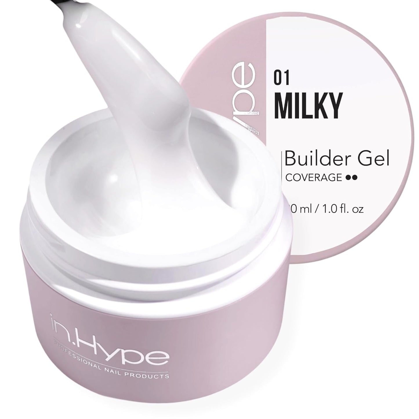 Professional Hard Builder Gel for Nail Extensions - UV/LED Formula | Baby Pink #3
