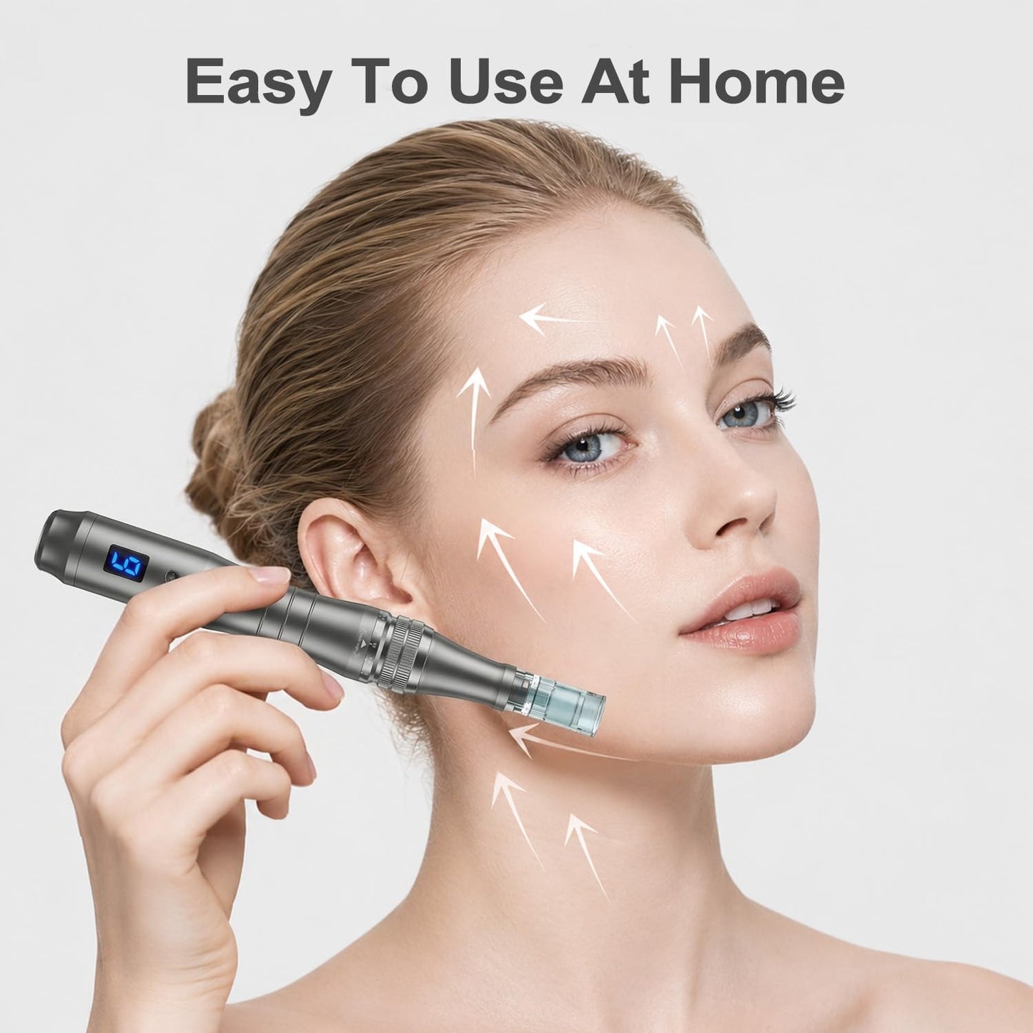 Microneedle Roller Pen - 0.25mm Derma Roller for Skin Care | Home Use Tool for Men & Women