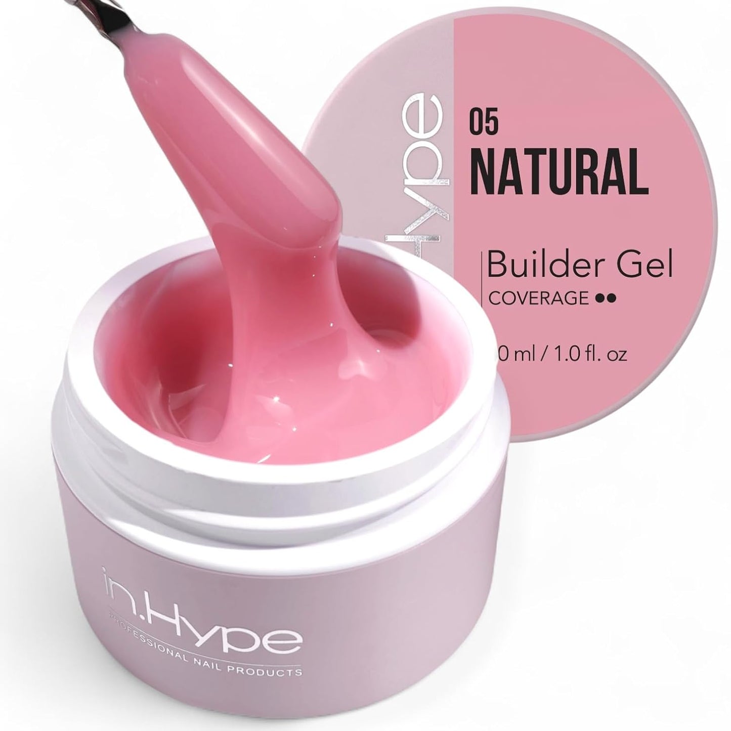 Professional Hard Builder Gel for Nail Extensions - UV/LED Formula | Baby Pink #3