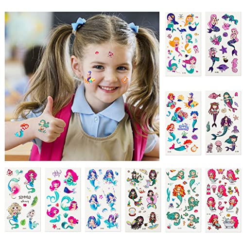 Habett 60 Sheets Kids Temporary Tattoos - Space, Dinosaurs & Animals