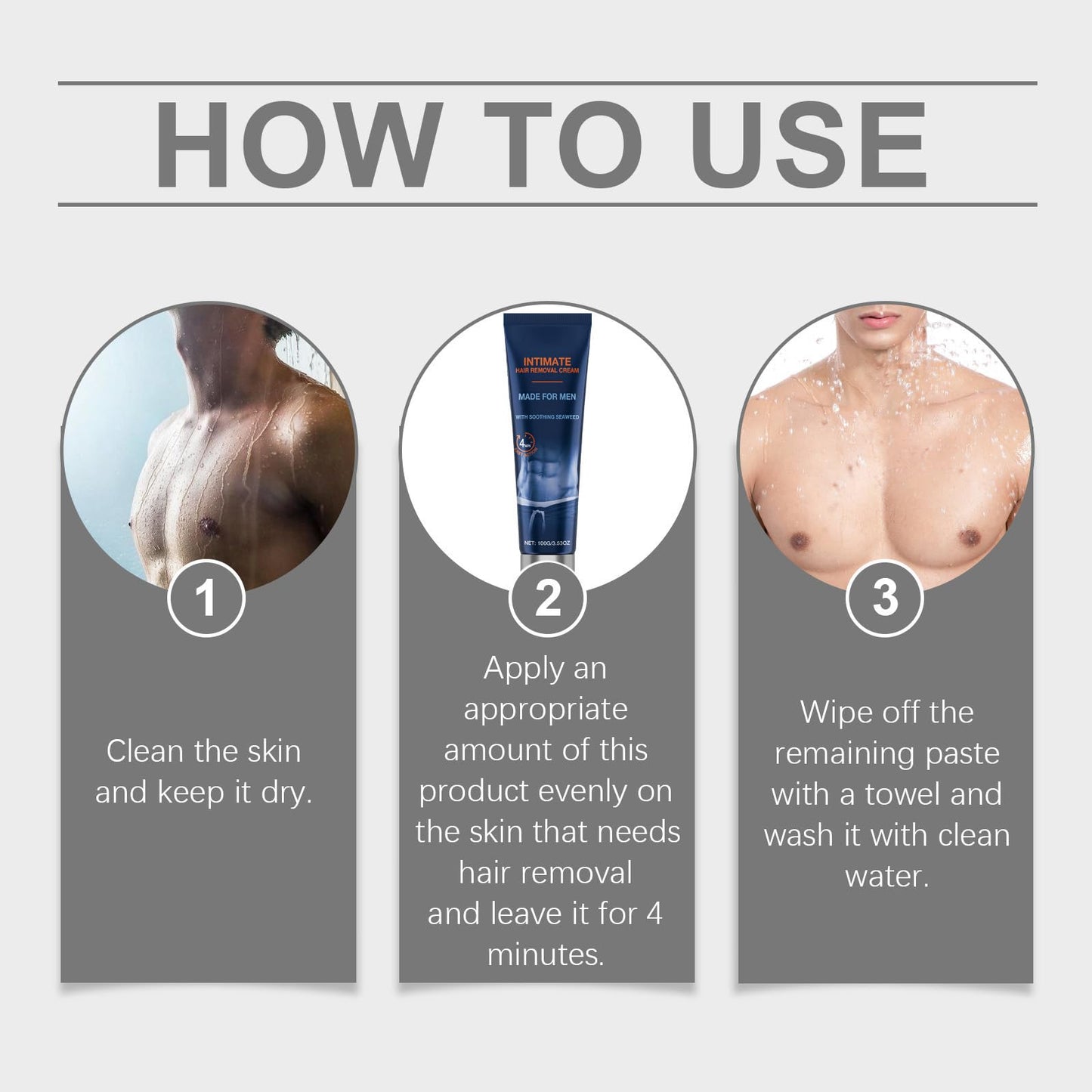 2026 New Painless Hair Removal Cream for Men, Fast-Acting Gentle Depilatory for arms legs chest, Intimate & Body Depilatory Cream, Moisturizing Soothing Formula (1 Pack)