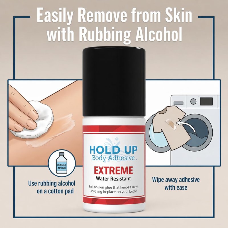Body Adhesive Extreme - Roll-On Body Glue for Dancers & Costumes | 2 oz. Bottle