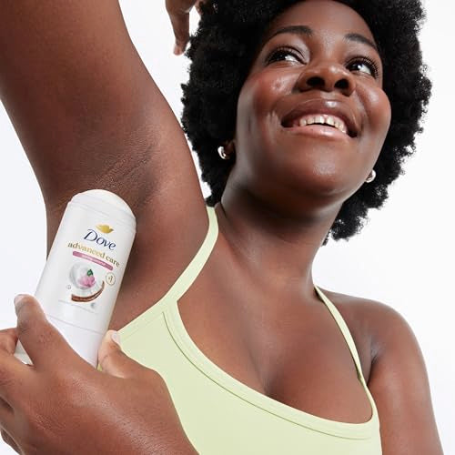 Dove Advanced Care Antiperspirant Caring Coconut, 2 Count Deodorant Stick for Women, for 48 Hour Protection And Soft And Comfortable Underarms, 2.6 oz