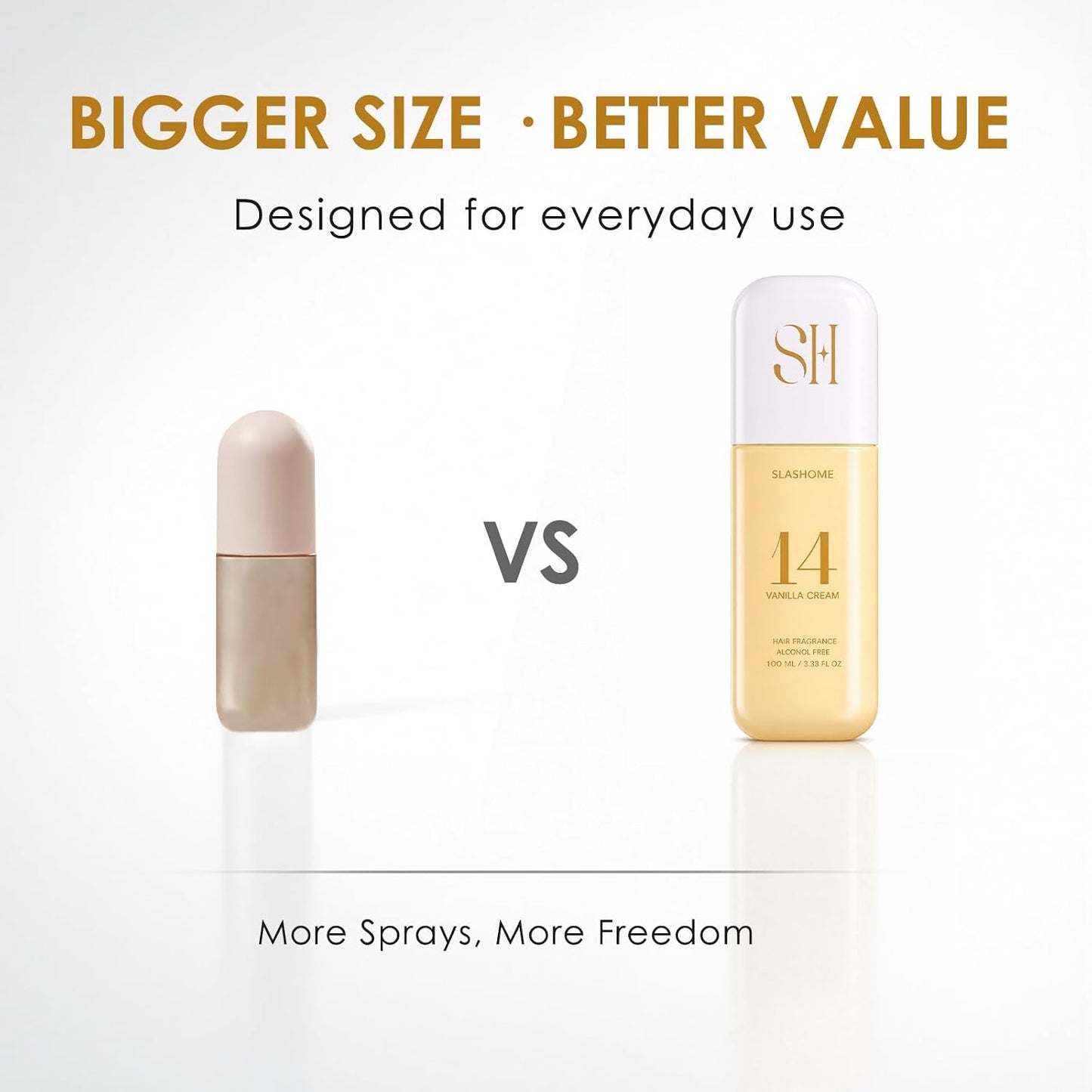 Hair Perfume for Women - Vanilla Cream Scented Mist | Alcohol-Free, Moisturizing Formula, 100ml