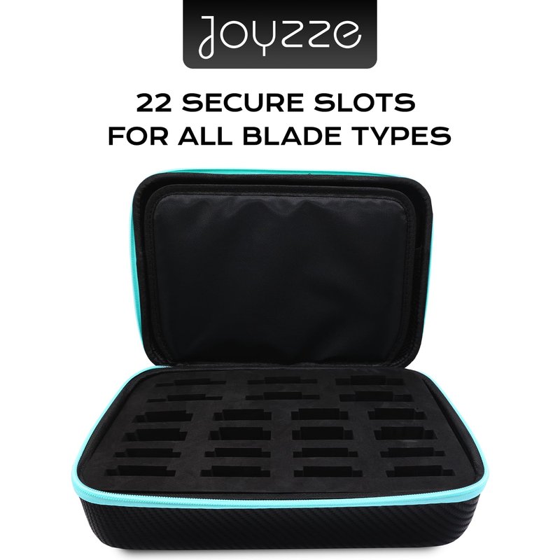 JOYZZE Blades Storage Case, Organize and Protect Your 22 Blades with this Convenient Storage Solution, Grooming Clipper Blade Storage Case Organizer