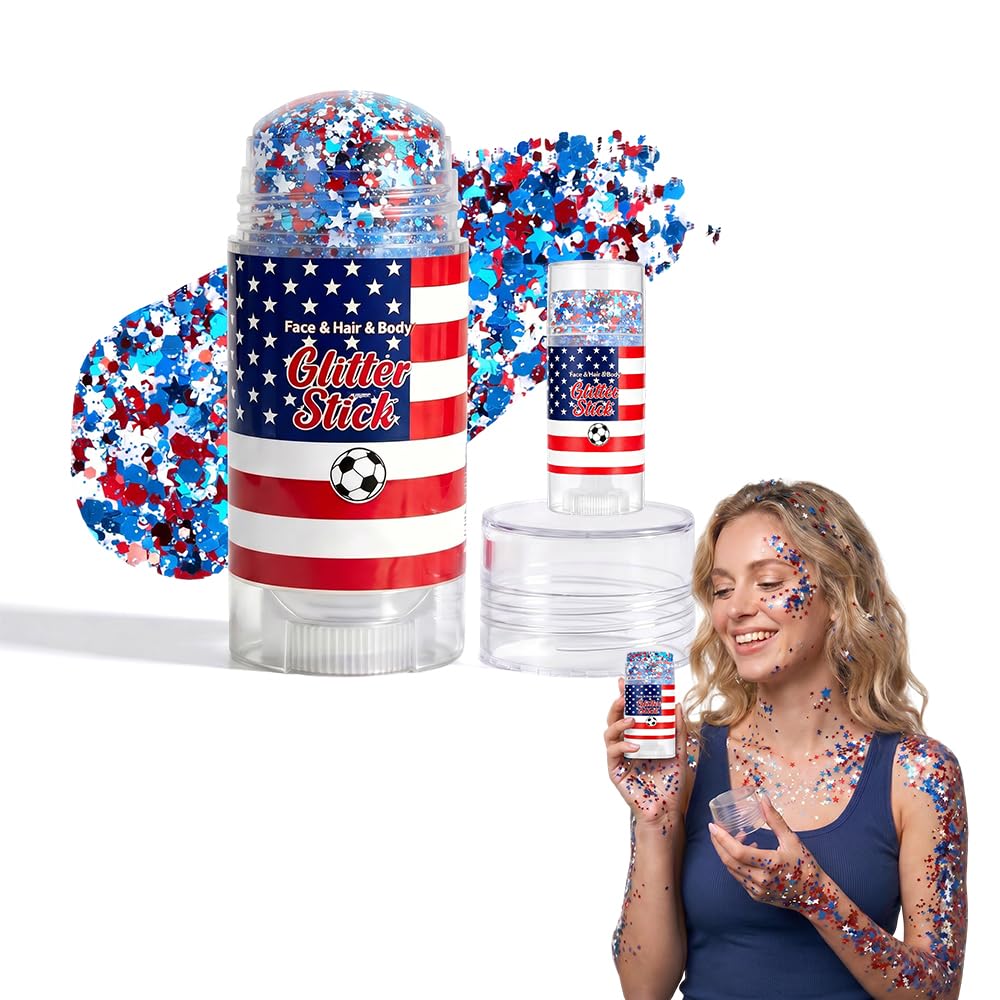 Face Paint Stick for Sports Fans - Washable Red, White & Green Body Paint for Baseball & Soccer Games | 2026 Design