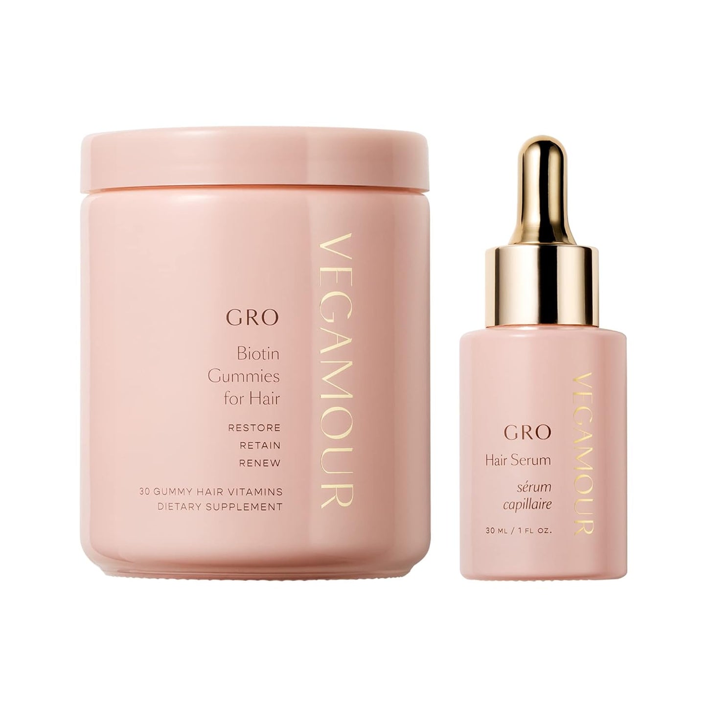 GRO More Kit - Hair Growth Serum & Gummies for Volumized Hair | Nourishing Formula
