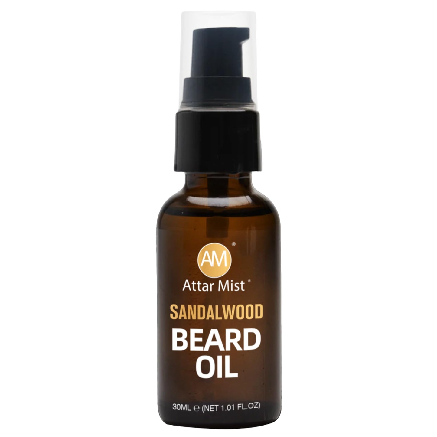 AM Beard Oil for Men growth Beard Conditioner Beard Straightener Beard Softener for Men Prevents Tangles & Itch, Tames Frizz Naturally Derived Beard Care Argan & Vitamin E - 1.01 floz