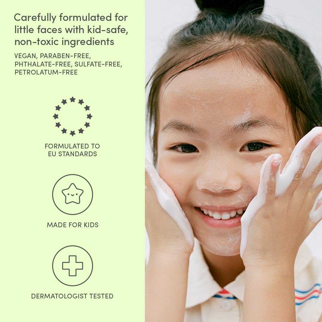 Kids Cloud Face Wash - Tropical Sorbet | Creamy, Non-Toxic Formula for Sensitive Skin | 3.4 fl oz