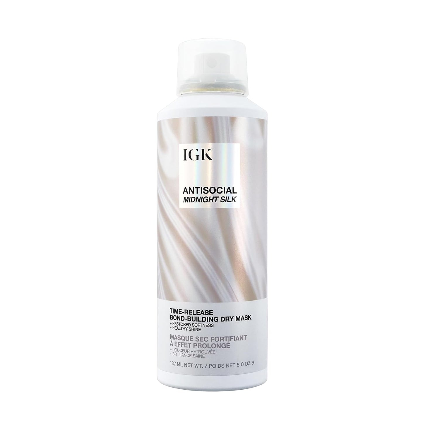 IGK Antisocial Leave-In Hair Mask - Overnight Bond-Building Treatment for Damaged Hair | Vegan, 5 fl oz