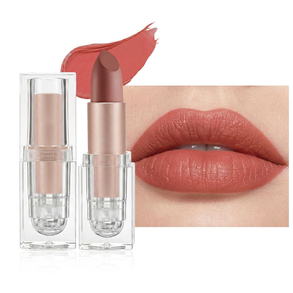 Hydrating Cream Lipstick - Maroon Lip Crayon for Women | Moisturizing, Smooth Application, Natural Finish, 06