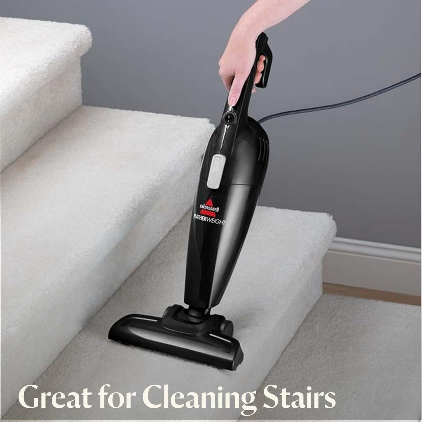 Bissell Featherweight Stick Vacuum - Lightweight Bagless Design for Hard Floors & Carpets | Black