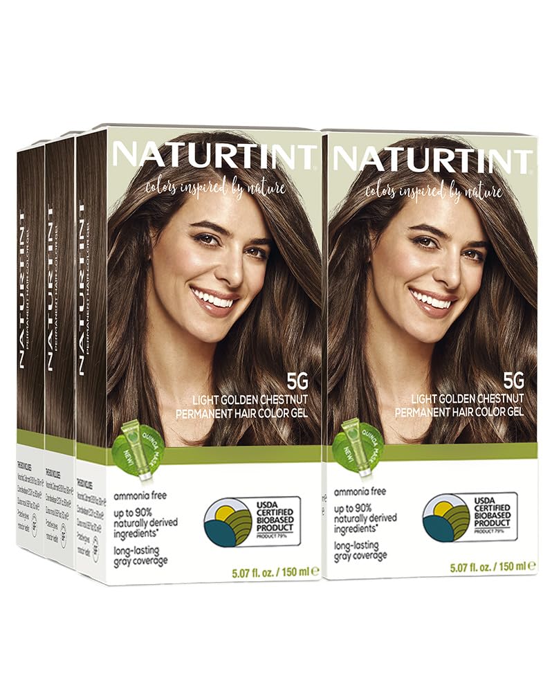Naturtint 7N Hazelnut Blonde Permanent Hair Color | Ammonia-Free, Vegan, 100% Gray Coverage, Long-Lasting Results