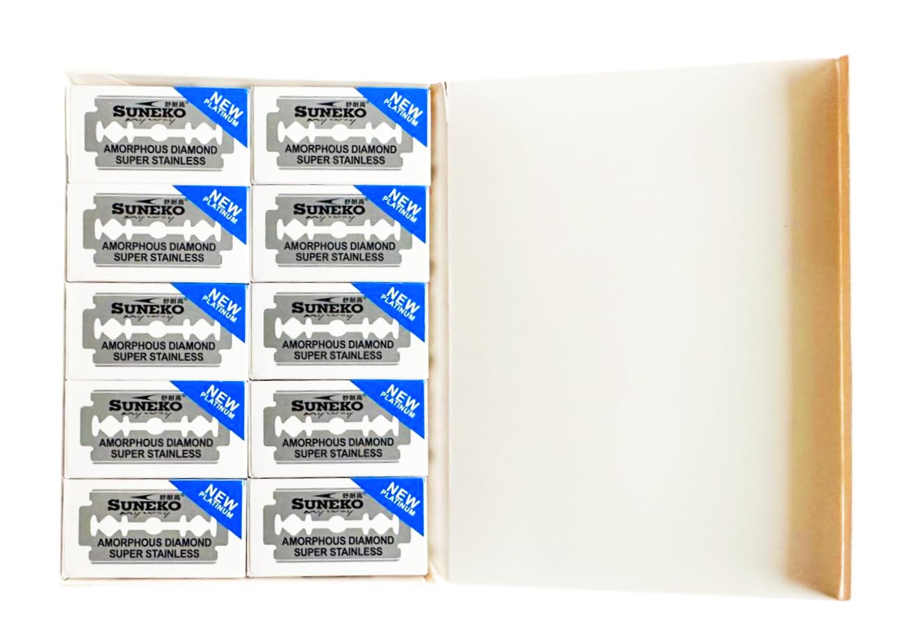 100 Suneko Amorphous Diamond Shaving Blades (SNK-0017)