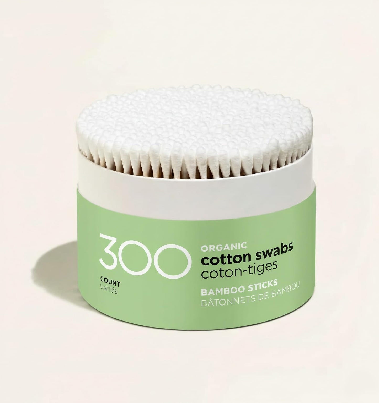Vastliv Organic Bamboo Cotton Swabs – 300 Count | Eco-Friendly Sticks | Biodegradable, Plastic-Free, Multi-Purpose Buds for Makeup, Baby Care, Cleaning & Crafts