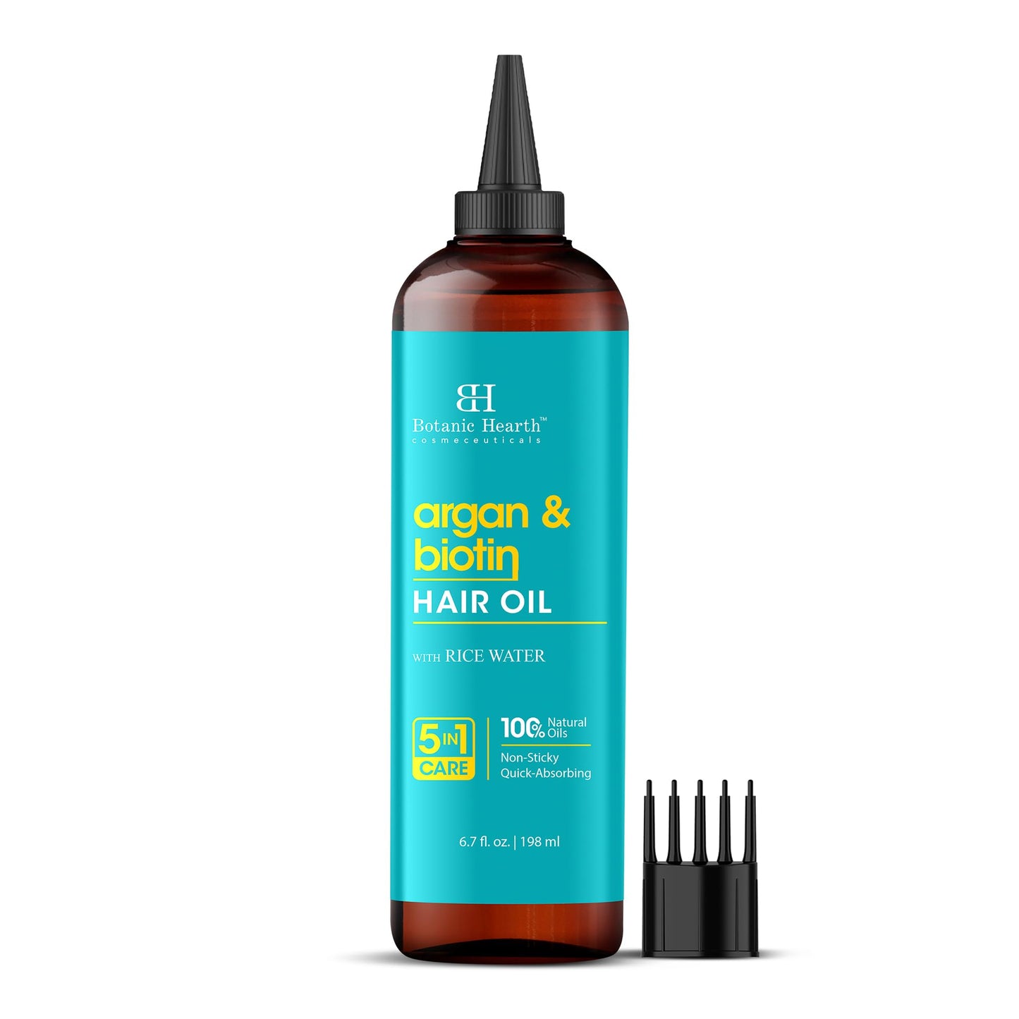 Botanic Hearth 100% Pure Argan & Biotin Oil For Hair Growth & Hair Treatment Oils 6.7 Fl oz