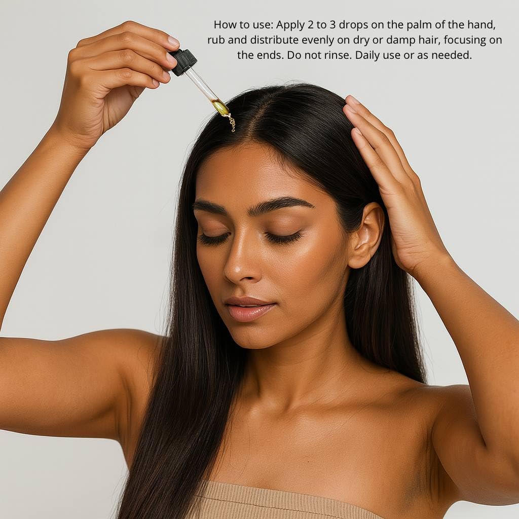 BXA Profesional Nourishing Hair Serum – 100ml / 3.4oz Lightweight Frizz Control Oil – Deep Hydration & Shine Enhancer for All Hair Types – Enriched with Argan Oil, Coconut Oil & Silk Protein