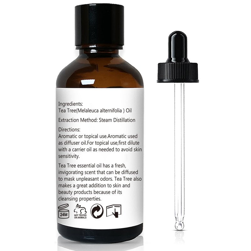 GM Gumili Tea Tree Oil for Skin, Hair, Nails, Face Body Wash, Foot Soak, Spray, 100% Pure Tea Tree Essential Oil - 30ml