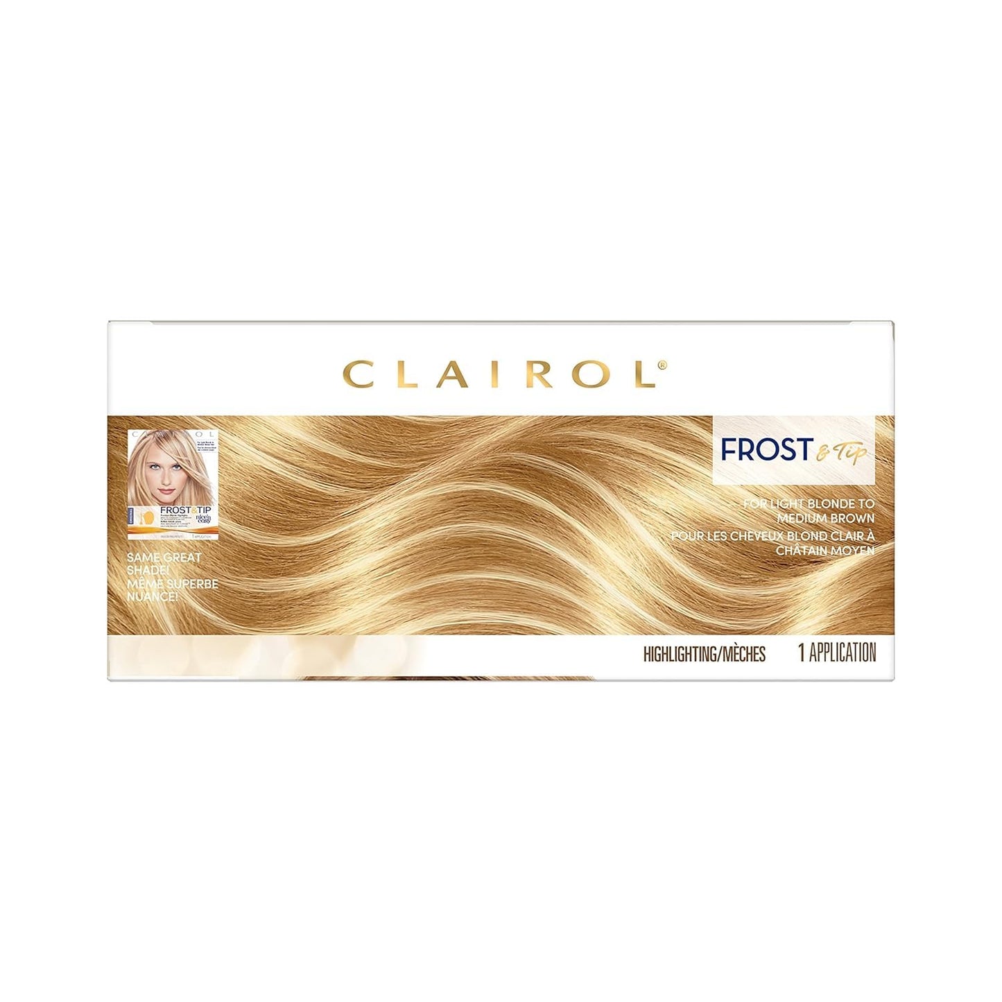 Clairol Nice'n Easy Hair Dye - Light Blonde to Medium Brown Color | Frost & Tip, 1 Pack